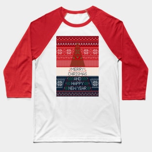 Merry Christmas and Happy New Year Baseball T-Shirt